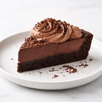 Extreme Chocolate Pie Brownie Crust Chocolate Whipped Cream