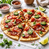 Extremely Easy Quesadilla Pizza