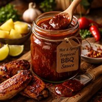 Extremely Tasty Hot and Spicy Tropical Barbecue Sauce