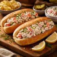 Fake Crab Salad Sandwiches