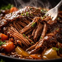 Fall Apart Tender Braised Topside of Beef