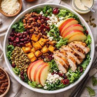 Fall Harvest Salad with Parmesan Vinaigrette