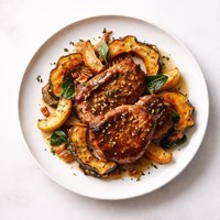 Fall Pork Chops and Acorn Squash