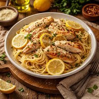 Family Favorite Lemon Chicken Spaghetti