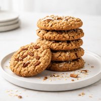 Family Favorite Vanilla Coconut Pecan Oatmeal Cookies