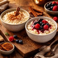 Fantabulously Low Carb and Yet Phony Rice Pudding Two Ways