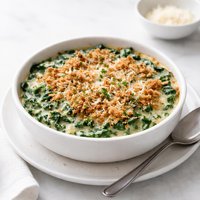 Fantastic Creamed Spinach Gratin