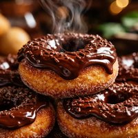 Fantastic Potato Doughnuts W Chocolate Frosting