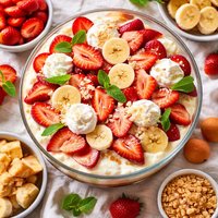 Fantastic Strawberry Banana Trifle