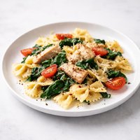 Farfalle Con Pollo E Spinaci