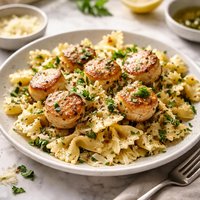 Farfalle W Herbs and Scallops