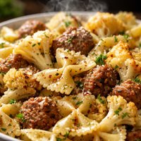 Farfalle with Cauliflower and Sausage