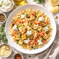 Farfalle with Smoked Salmon and Cream Cheese