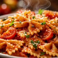 Farfalle with Tomato Sauce