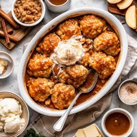 Farmhouse Caramel Dumpling Pudding