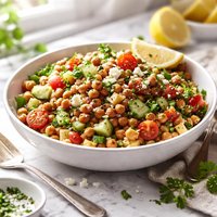 Fast and Easy Garbanzo Salad