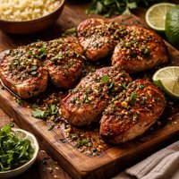 Fast and Easy Garlic Lime Butterfly Chops
