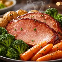 Fast Delicious and Easy Broiled Ham Dinner