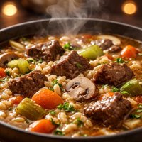 Fast Easy Beef Barley Soup