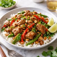Fast Pork and Peanut Stir Fry