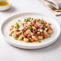 Fasulya Beeda Barda Egyptian White Bean Salad