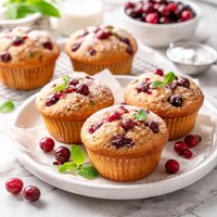 Fat Free Cranberry Muffins