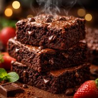 Fat Free Dark Chocolate Brownies