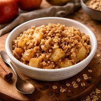 Fat Free Microwave Apple Crumble Delight