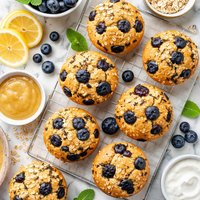 Fat Free Sugar Free Cholesterol Free Blueberry Muffins