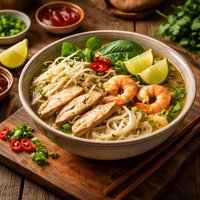 Faux Chicken and Shrimp Pho