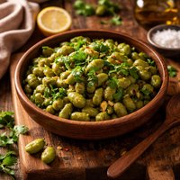 Fava Beans with Cilantro