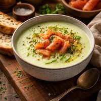 Fennel Vichyssoise with Smoked Salmon