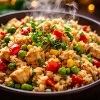 Festive Braised Rice Microwave Recipe