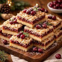 Festive Cranberry Coconut Bars