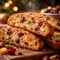 Festive Dried Fruit Biscotti