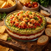 Festive Layered Shrimp Dip