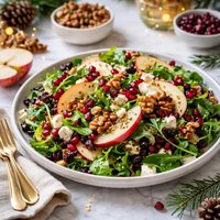 Festive Winter Salad with Walnuts and Apples