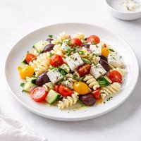 Feta and Vegetable Rotini Salad Aka Greek Salad