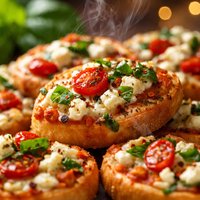 Feta Basil Pizza Bites
