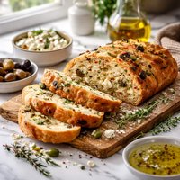 Feta Cheese and Olive Bread