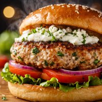 Feta Cheese Turkey Burger