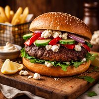 Feta Cheeseburger