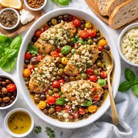 Feta Tomato Olive Chicken