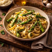 Fettuccine with Asparagus