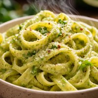Fettuccine with Creamy Avocado Sauce