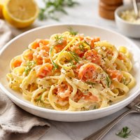 Fettuccine with Smoked Salmon