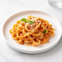 Fettuccine with Tomato Cream Sauce