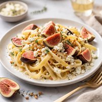 Fettuccini with Figs and Goat Cheese