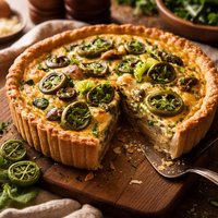 Fiddlehead Quiche
