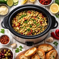 Fiery Artichoke Zucchini Spread Crock Pot